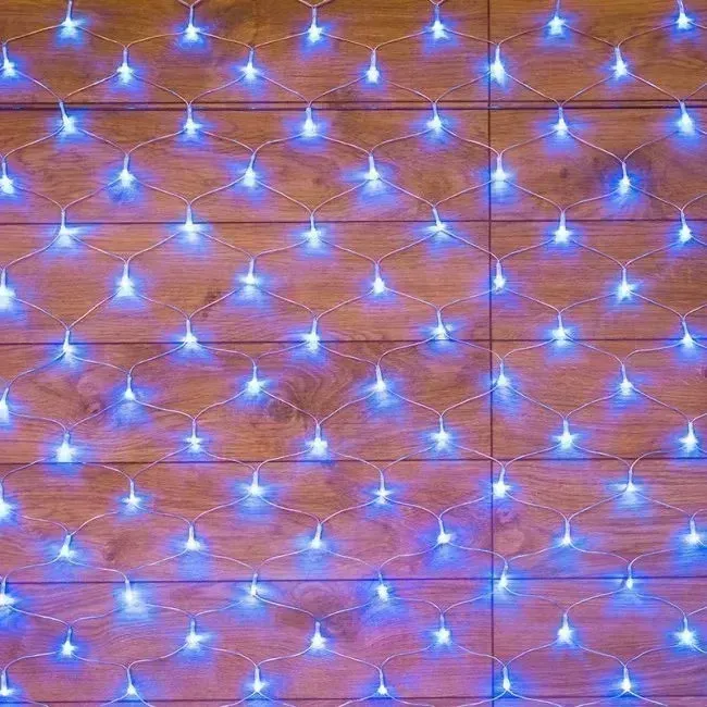 Гирлянда NEON-NIGHT (215-133) ГИРЛЯНДА &quot;СЕТЬ&quot; 1,8Х1,5М, ПР-Й ПВХ, 180 LED, : СИНИЙ "СЕТЬ" :