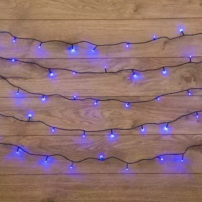 Гирлянда NEON-NIGHT (303-023) ГИРЛЯНДА &quot;ТВИНКЛ ЛАЙТ&quot; 6 М, ТЕМНО-ЗЕЛЕНЫЙ ПВХ, 40 LED, : СИНИЙ "ТВИНКЛ ЛАЙТ" 6 40 :