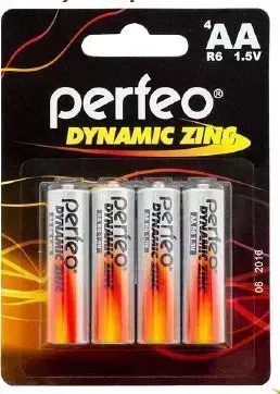Батарейки PERFEO R6-4BL DYNAMIC ZINC (120)
