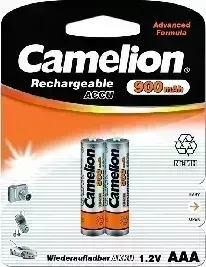 Батарейки CAMELION (5223) AAA- 900MAH NI-MH BL-2 (NH-AAA900BP2, аккумулятор,1.2В)