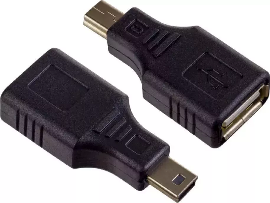 Кабель PERFEO A7016 переходник USB2.0 A розетка - MINI USB вилка (5)