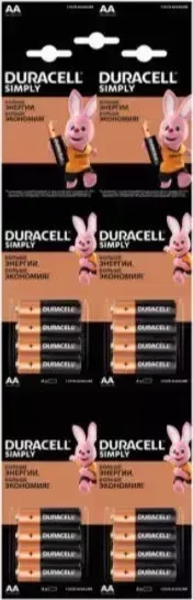 Батарейки DURACELL LR6 BL16 BASIC/SIMPLY (Б0046868)