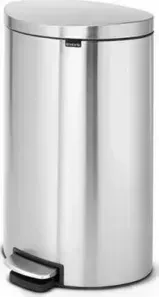 Мусорный бак с педалью 40 л FB Brabantia (482021) пластиковое внутреннее ведро, матовая сталь