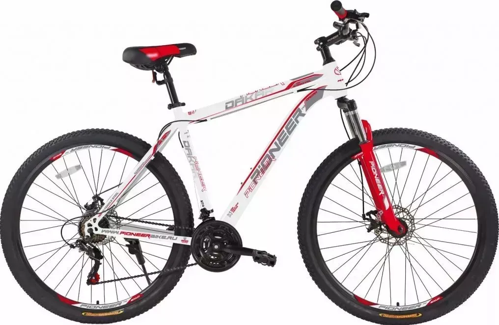 Велосипед PIONEER DAKAR 29/19 white-red-gray взрослый