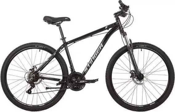 Велосипед STINGER 27AHD.ELEMSTD.16BK2 черный взрослый