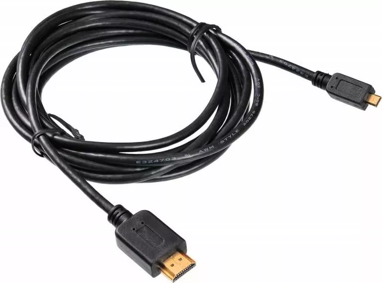 Фото №1 Кабель BURO HDMI 1.4 HDMI (m)-Micro HDMI (m) 3м черный