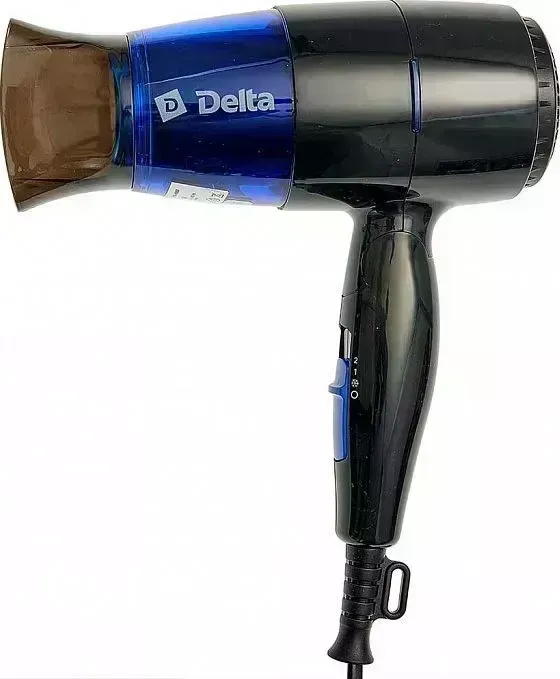 Фен DELTA DL-0907 черный с синим