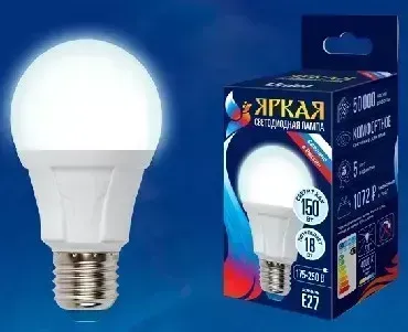 Светодиодная лампа UNIEL LED-A60 18W/4000K/E27/FR PLP01WH
