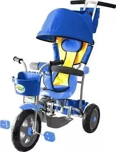 Трехколесный велосипед GALAXY Л001 Лучик с капюшоном синий