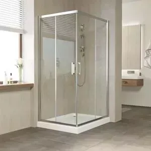 Душевой уголок Vegas Glass ZA 110*90 08 01 профиль глянцевый хром, стекло прозрачное