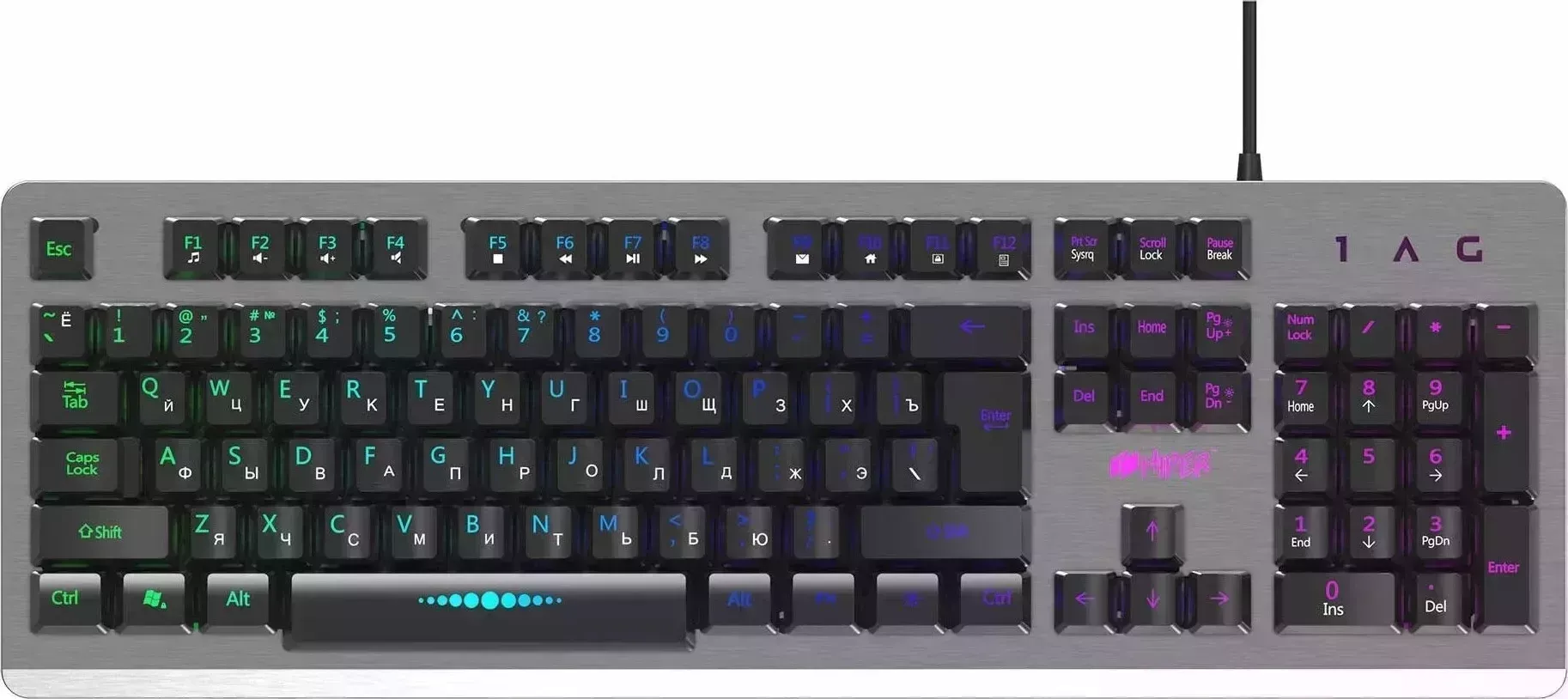 Клавиатура HIPER SHTURMER GK-6 чёрная