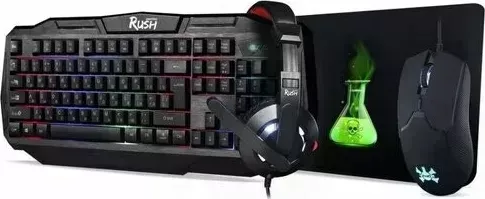 Клавиатура и мышь SMARTBUY Комплект мыши и клавиатуры SBC-775G-K RUSH Venom