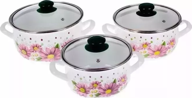 Набор посуды INTEROS Розовые герберы 3предмета (2400)