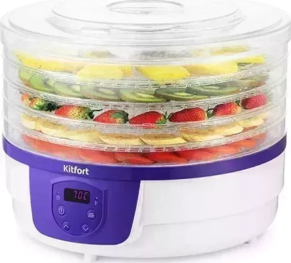 Сушилка для овощей и фруктов KITFORT продуктов KT-1929 белый
