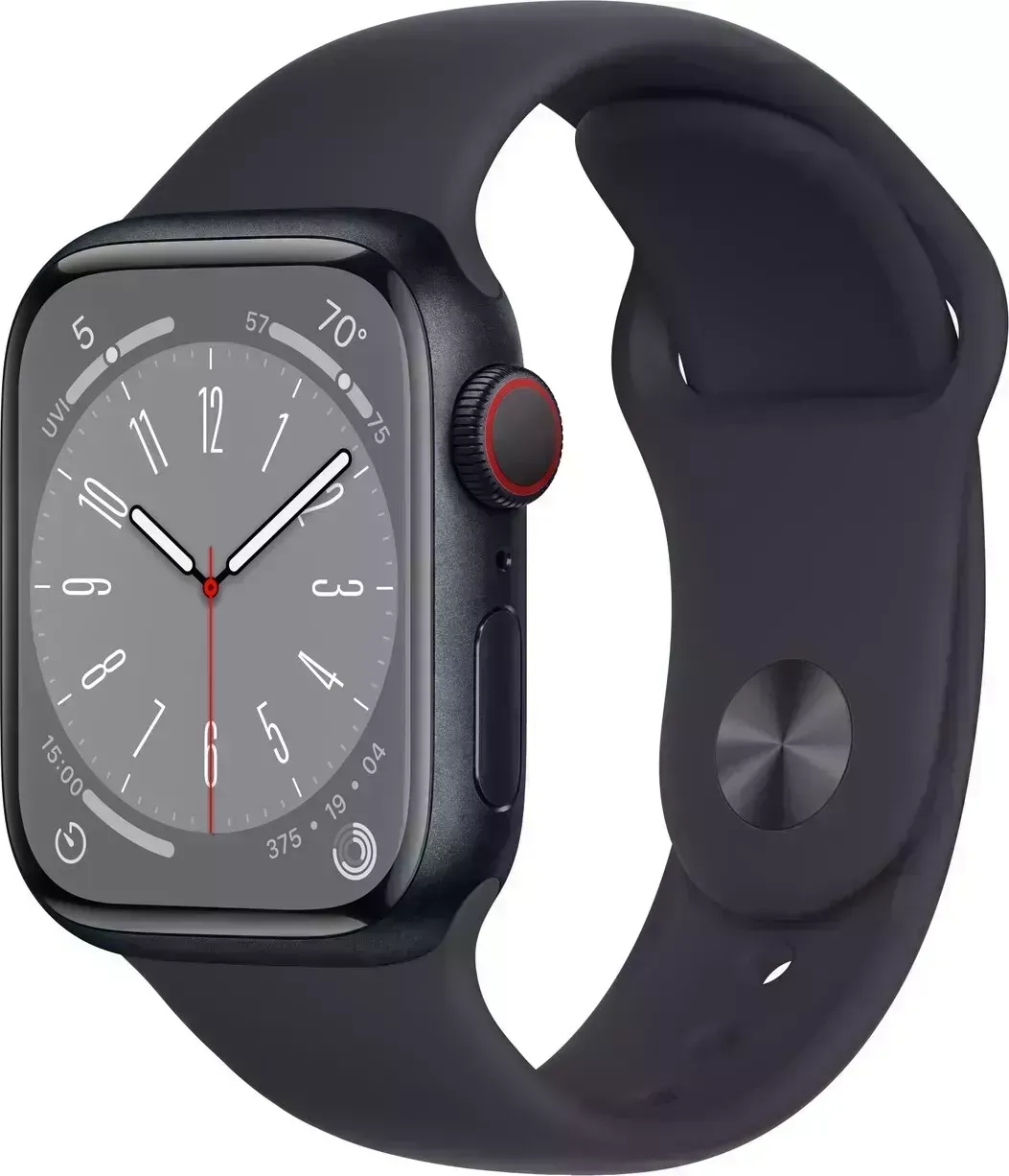 Умные часы APPLE Watch Series 8 45мм темная ночь (MNUJ3LL/A)