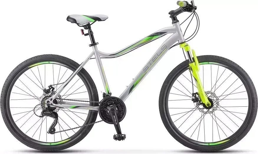 Велосипед STELS Miss-5000 MD 26 V020 Серебристый/салатовый (LU096322 LU089359 16) взрослый MD 26