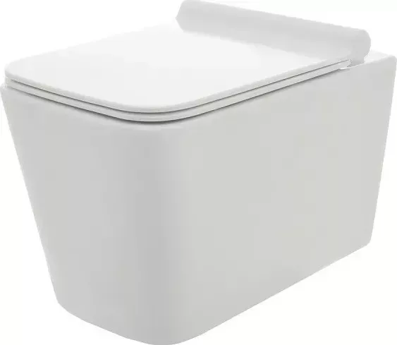 Унитаз подвесной AQUAme AQM2003 с сиденьем SoftClose, технология смыва Rimless, 530x365x360мм