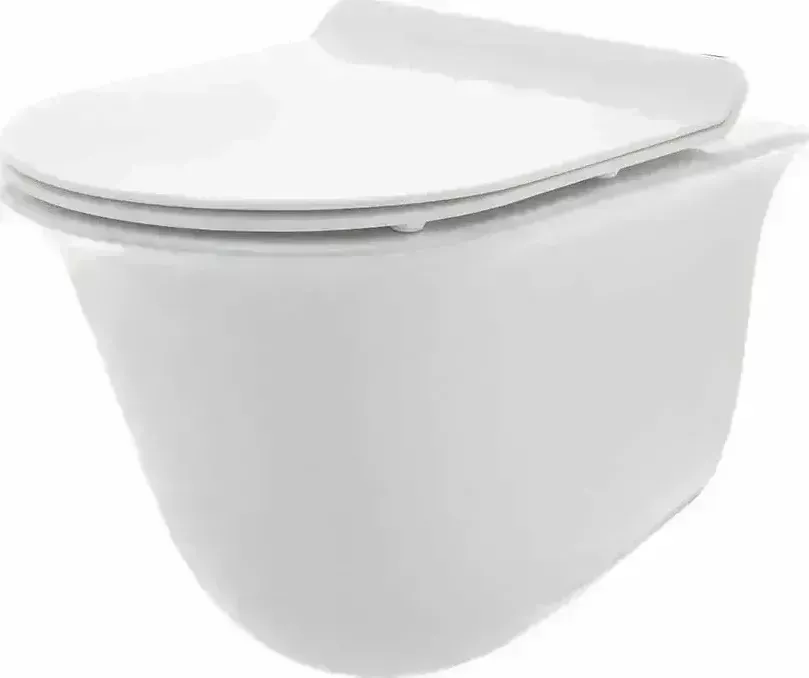 Унитаз подвесной AQUAme AQM2005 с сиденьем SoftClose, технология смыва Rimless, 485x360x360мм