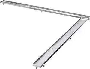 Решетка TECE drainLine Plate 100х100 см под плитку угловая (611070)