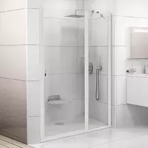 Душевая дверь RAVAK Chrome CSD2-120 Transparent, профиль белый (0QVGC100Z1)