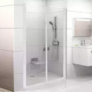 Душевая дверь RAVAK Chrome CSDL2-120 Transparent, профиль белый (0QVGC10LZ1)