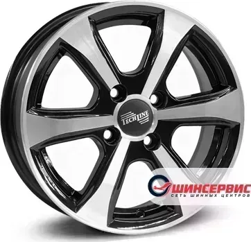 Диск автомобильный Tech Line 408 14 / 5.5J 4x100.00 ET43.00 D60.10