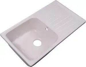 Мойка кухонная Rossinka 78x43,3 реверсивная, с сифоном (RS81-46SW-White)