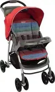 Коляска прогулочная GRACO Mirage (pepper stripe) с чехлом на ноги