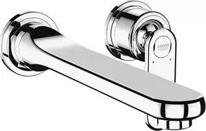 Смеситель для раковины Grohe Veris 19388000 на 2 отверстия, настенный, комплект верхней монтажной части