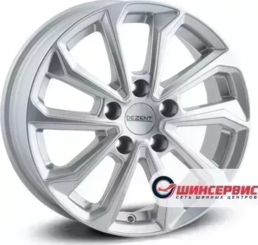 Диск автомобильный Dezent KS silver 16 / 6.5J 5x114.30 ET50.00 D67.10