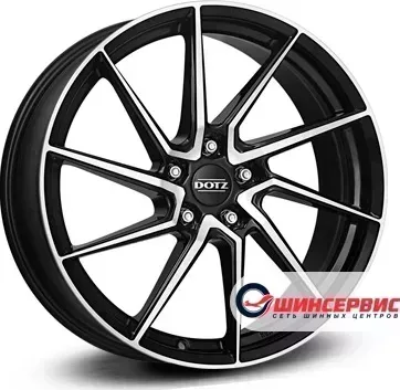 Диск автомобильный Dotz Spa dark 19 / 8.0J 5x114.30 ET40.00 D71.60