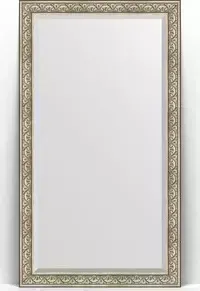 Зеркало Evoform с Exclusive Floor 115x205 см, в багетной раме - барокко серебро 106 мм (BY 6174)