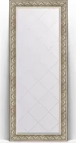 Зеркало Evoform с Exclusive-G Floor 85x205 см, в багетной раме - барокко серебро 106 мм (BY 6334)