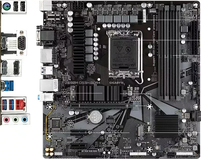 Материнская плата GIGABYTE Z690M DS3H DDR4