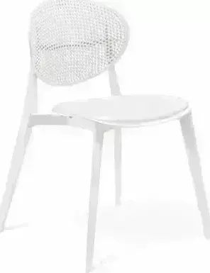 Стул SHEFFILTON SHT-S111-CN1 пластик/кож.зам белый/белый