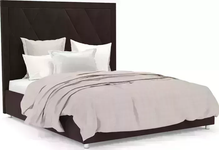 Кровать Mebel Ars Треви 140 см (велюр шоколад HB-178 16)