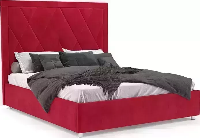 Кровать Mebel Ars Треви 160 см (Кордрой красный)