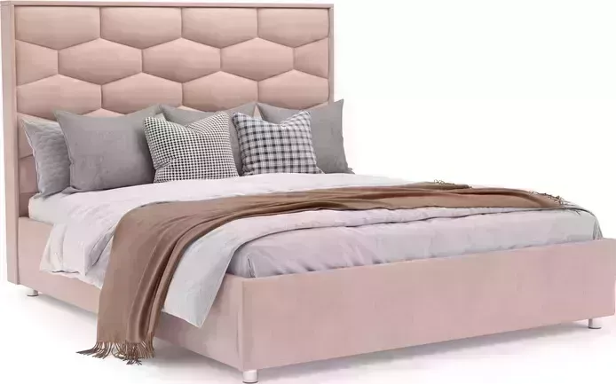 Кровать Mebel Ars Рица 160 см (Кордрой бежевый)