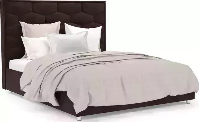 Кровать Mebel Ars Рица 160 см (велюр шоколад HB-178 16)