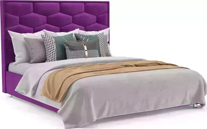 Кровать Mebel Ars Рица 140 см (фиолет)