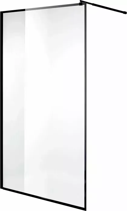 Душевой уголок Niagara Nova 120x120-65 прозрачный с рисунком, черный (NG-687-12BLACK)