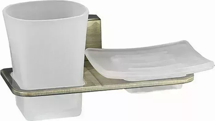 Стакан Wasserkraft и мыльница Exter светлая бронза (K-5226)