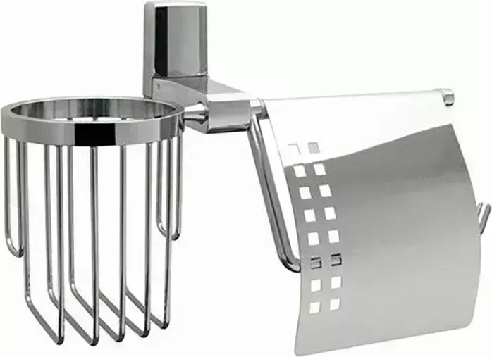 Держатель туалетной бумаги Wasserkraft и освежителя Leine хром (K-5059)