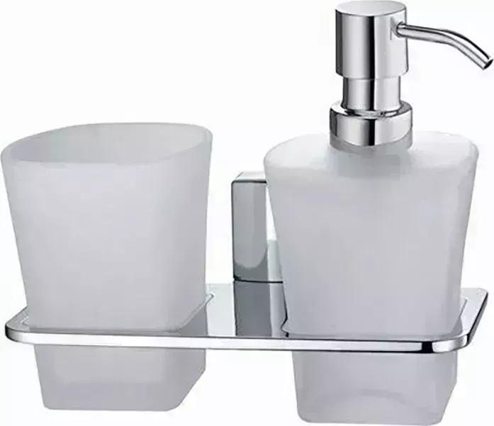 Стакан Wasserkraft и дозатор Leine хром (K-5089)
