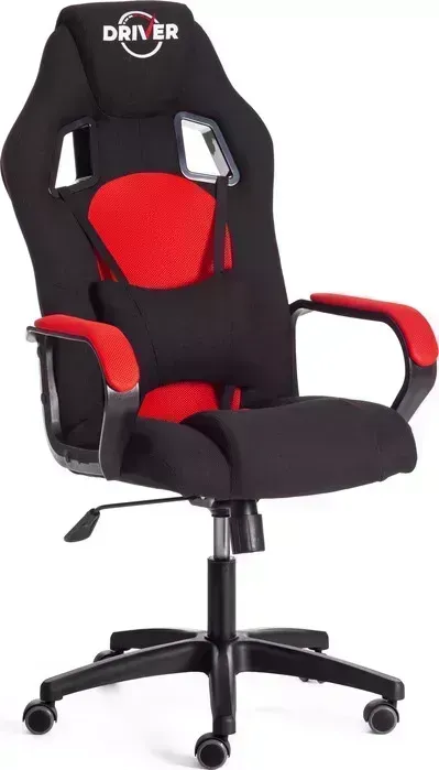 Кресло офисное TetChair Driver (22) ткань, черный/красный 2603/TW-08