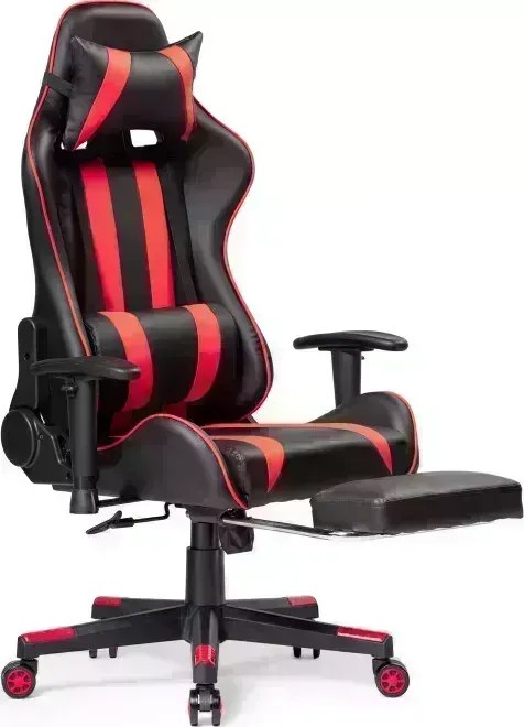 Кресло офисное Woodville Corvet black / red