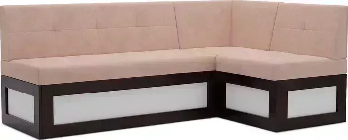 Кухонный диван Mebel Ars Нотис правый угол (Кордрой бежевый) 187х82х112 см