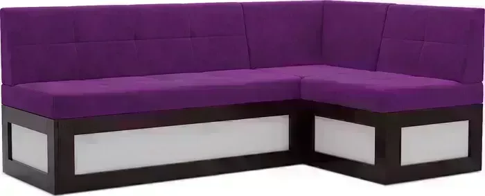 Кухонный диван Mebel Ars Нотис правый угол (фиолет) 187х82х112 см