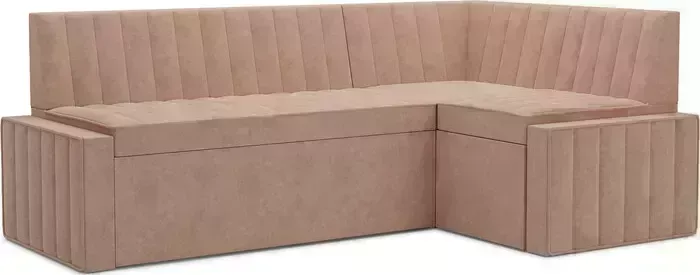 Кухонный диван Mebel Ars Вермут правый угол (бежевый - Luna 061) 213х82х133 см