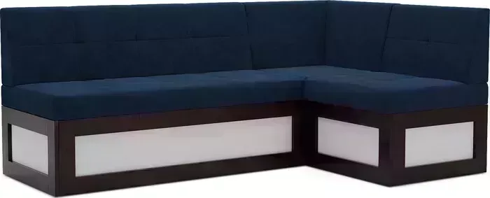 Кухонный диван Mebel Ars Нотис правый угол (темно-синий - Luna 034) 207х82х132 см